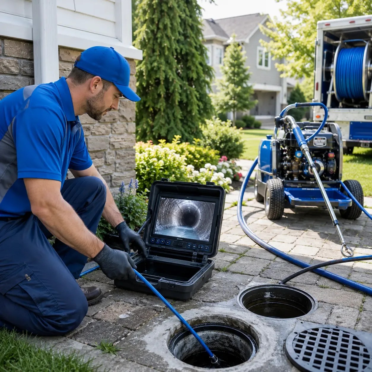 Outdoor drain cleaning professionals serving Bismarck, IL