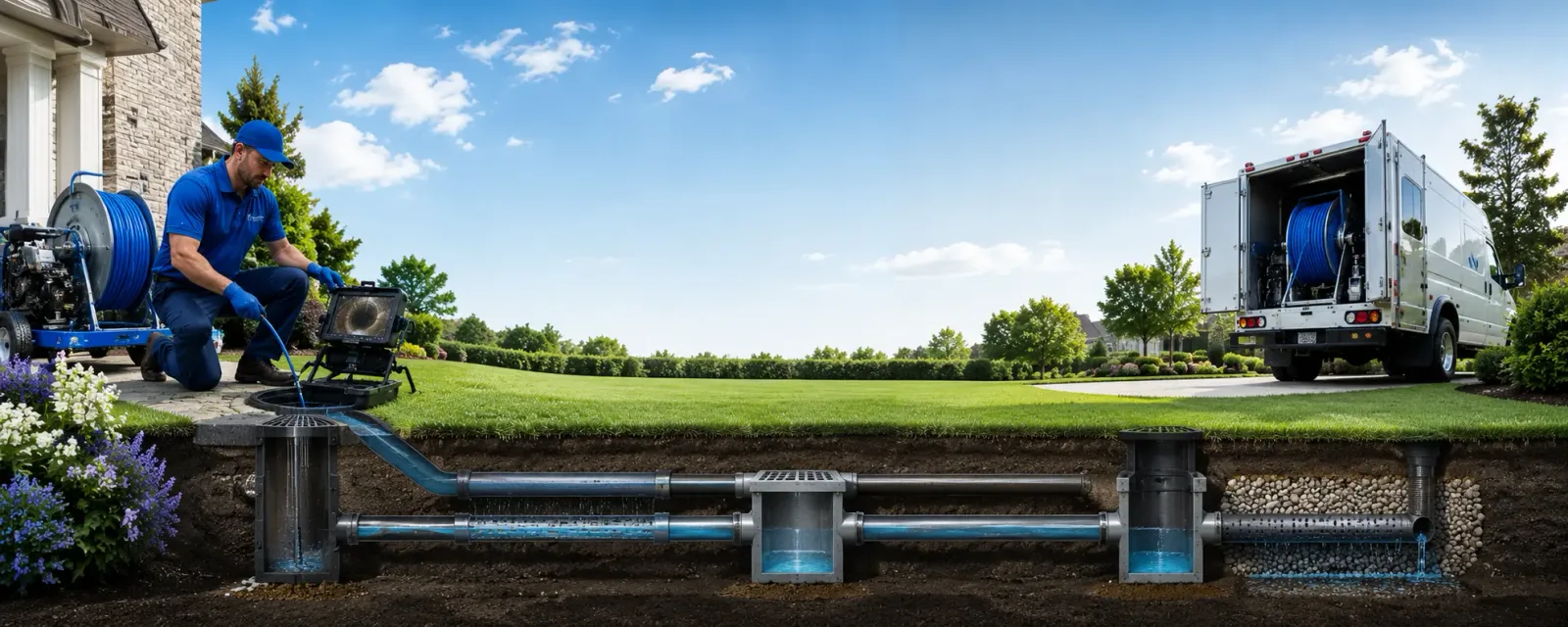 Outdoor drain cleaning information for Bismarck, IL